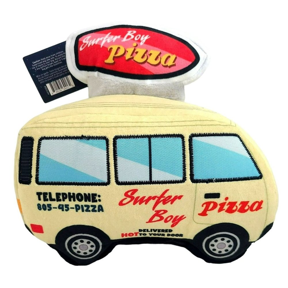 NWT Bark Box Stranger Things Dog Toy Surfer Boy Pizza Van Size M/L Surprise Toy - Picture 3 of 9